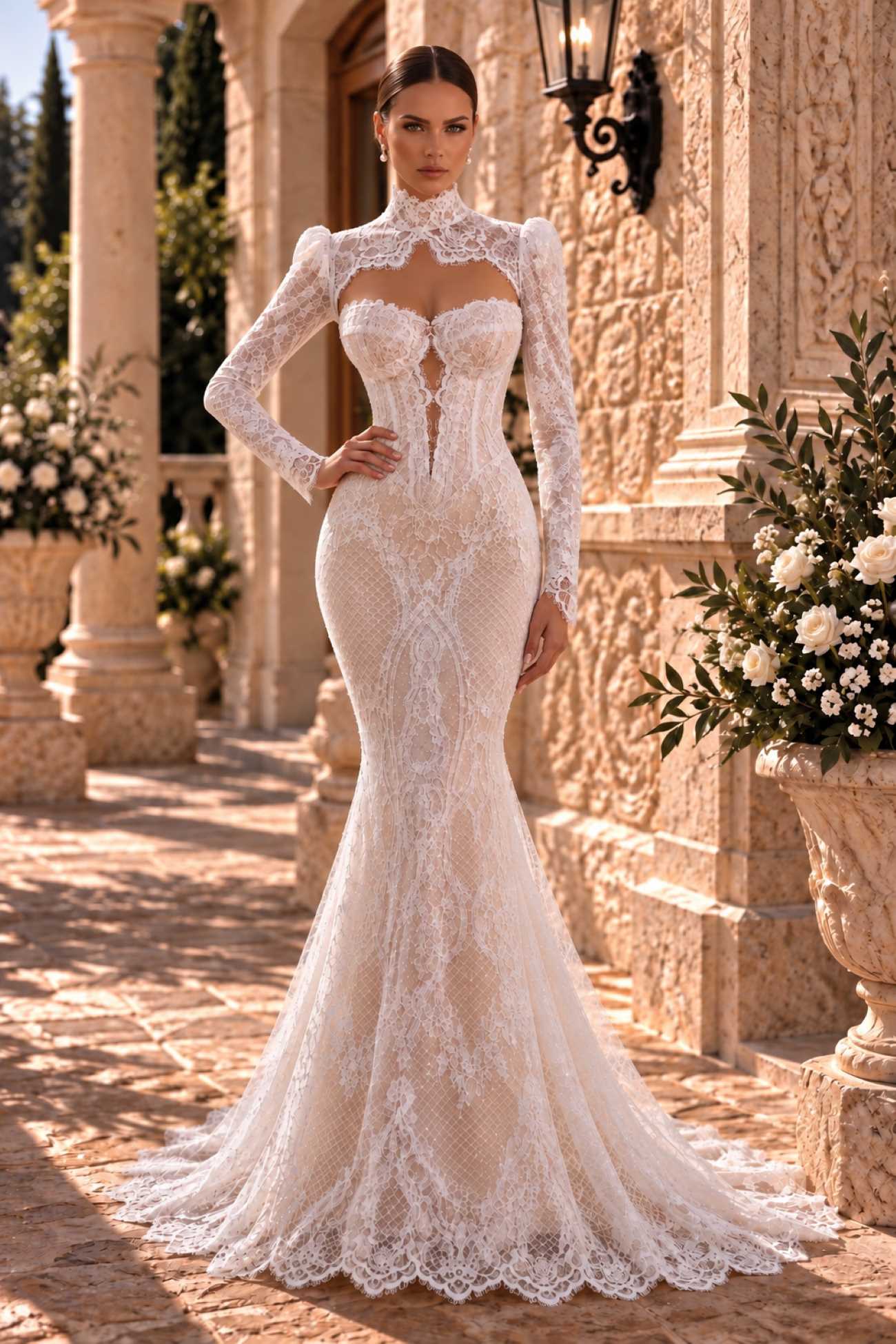 Rochie de mireasa sirena eleganta disponibila la Best Bride Bucuresti